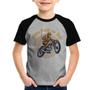 Imagem de Camiseta Raglan Infantil Ride Fast Or Die - Foca na Moda