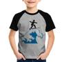 Imagem de Camiseta Raglan Infantil Surfista - Foca na Moda