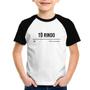 Imagem de Camiseta Raglan Infantil Tô Rindo mas tô preocupada - Foca na Moda