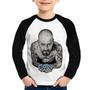 Imagem de Camiseta Raglan Infantil Walter White Tattoo Heisenberg Manga Longa - Foca na Moda