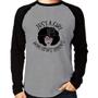 Imagem de Camiseta Raglan Just a girl who loves books Manga Longa - Foca na Moda