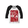 Imagem de Camiseta Raglan Manga 3/4 Feminina System Of A Down Metal