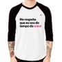 Imagem de Camiseta Raglan Me respeita que eu sou do tempo do orkut Manga 3/4 - Foca na Moda