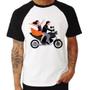 Imagem de Camiseta Raglan Moto Casal - Foca na Moda