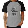 Imagem de Camiseta Raglan Não é problema meu! - Foca na Moda