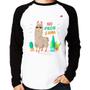 Imagem de Camiseta Raglan No prob llama Manga Longa - Foca na Moda