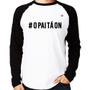 Imagem de Camiseta Raglan O Pai tá ON Manga Longa - Foca na Moda