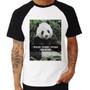 Imagem de Camiseta Raglan Panda Fuck Racism! - Foca na Moda