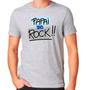 Imagem de Camiseta raglan papai do rock and roll musica camisa pai