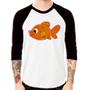 Imagem de Camiseta Raglan Peixinho Brinquedo Manga 3/4 - Foca na Moda