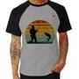 Imagem de Camiseta Raglan Pescaria Vintage Sunset - Foca na Moda