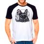 Imagem de Camiseta Raglan Pet Dog Buldogue Francês Branca Masculina02