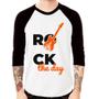 Imagem de Camiseta Raglan Rock the day Manga 3/4 - Foca na Moda