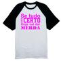 Imagem de Camiseta Raglan Se tudo der certo hoje Pink