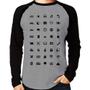 Imagem de Camiseta Raglan Viajante 40 Icones Turista Manga Longa - Foca na Moda