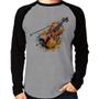 Imagem de Camiseta Raglan Violino Watercolor Manga Longa - Foca na Moda