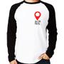 Imagem de Camiseta Raglan You Are Here Manga Longa - Foca na Moda