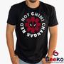 Imagem de Camiseta Red Hot Chimi Changas 100% Algodão  Deadpool Red Hot Chilli Peppers Geeko