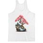 Imagem de Camiseta Regata Bonsai de flores rosas