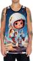 Imagem de Camiseta Regata Crianças Astronautas Planetas Galáxias 2