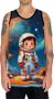 Imagem de Camiseta Regata Crianças Astronautas Planetas Galáxias 7