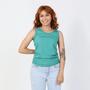 Imagem de Camiseta Regata Feminina Barato Blusinha Verão Calor 100% Algodão Varias Cores
