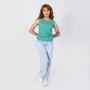 Imagem de Camiseta Regata Feminina Barato Blusinha Verão Calor 100% Algodão Varias Cores