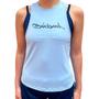 Imagem de Camiseta regata feminina poliamida quicksand azul