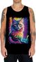 Imagem de Camiseta Regata Gatinho Ondas Magnéticas Vibrante 1