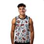 Imagem de Camiseta Regata Verão Estilo Moda Praia Estados Unidos Tradição Cartoon Hot Dog 1617