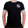 Imagem de Camiseta Retrô Mania Santos Vintage GC002 Masculino - Preto