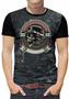 Imagem de Camiseta Rock Caveira Moto Masculina Roupas blusa Infantil