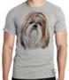 Imagem de Camiseta Shih-tzu pintura Blusa criança infantil juvenil adulto camisa tamanhos