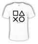 Imagem de Camiseta Símbolos Playstation Licenciado Geek Branca -  Tamanho  P