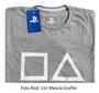 Imagem de Camiseta Símbolos Playstation Licenciado Geek Cinza -  Tamanho  G3