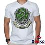 Imagem de Camiseta Sonserina 100% Algodão Harry Potter Hogwarts Slytherin Geeko Shirts 01