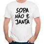 Imagem de Camiseta sopa não é janta camisa divertida engraçada meme