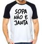 Imagem de Camiseta sopa não é janta camisa divertida engraçada meme