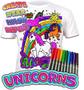 Imagem de Camiseta Splat Planet Color-in Unicorn Stars - Com 10 Canetas Mágicas