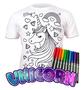 Imagem de Camiseta Splat Planet Color-in Unicorn Stars - Com 10 Canetas Mágicas