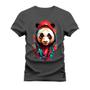 Imagem de Camiseta T-Shirt 100% Algodão Estampada Durável La Panda Moleta