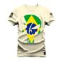 Imagem de Camiseta T-Shirt Algodão Premium 30.1 Caveira Nacional