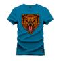 Imagem de Camiseta T-Shirt Algodão Premium Estampada Urso Caçador