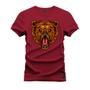 Imagem de Camiseta T-Shirt Algodão Premium Estampada Urso Caçador