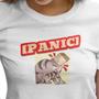 Imagem de Camiseta T-Shirt Baby Look Feminina Algodão Estampada Panic