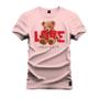 Imagem de Camiseta T-Shirt Confortável Estampada Urso Love Grau