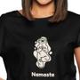 Imagem de Camiseta T-Shirt Feminina Algodão Manga Curta Namastê