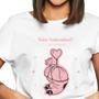 Imagem de Camiseta T-Shirt Feminina Algodão Manga Curta São Valentim