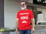 Imagem de Camiseta T-shirt Promovido a Vovô Dia dos Pais Vermelho
