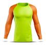 Imagem de Camiseta Térmica Blusa Esportiva Longa Rash Guard Corrida Jiu Jitsu Proteção Solar UV Luta Dry Fit